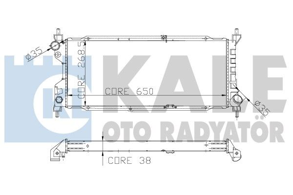 KALE OTO RADYATÖR Radiaator,mootorijahutus 156000